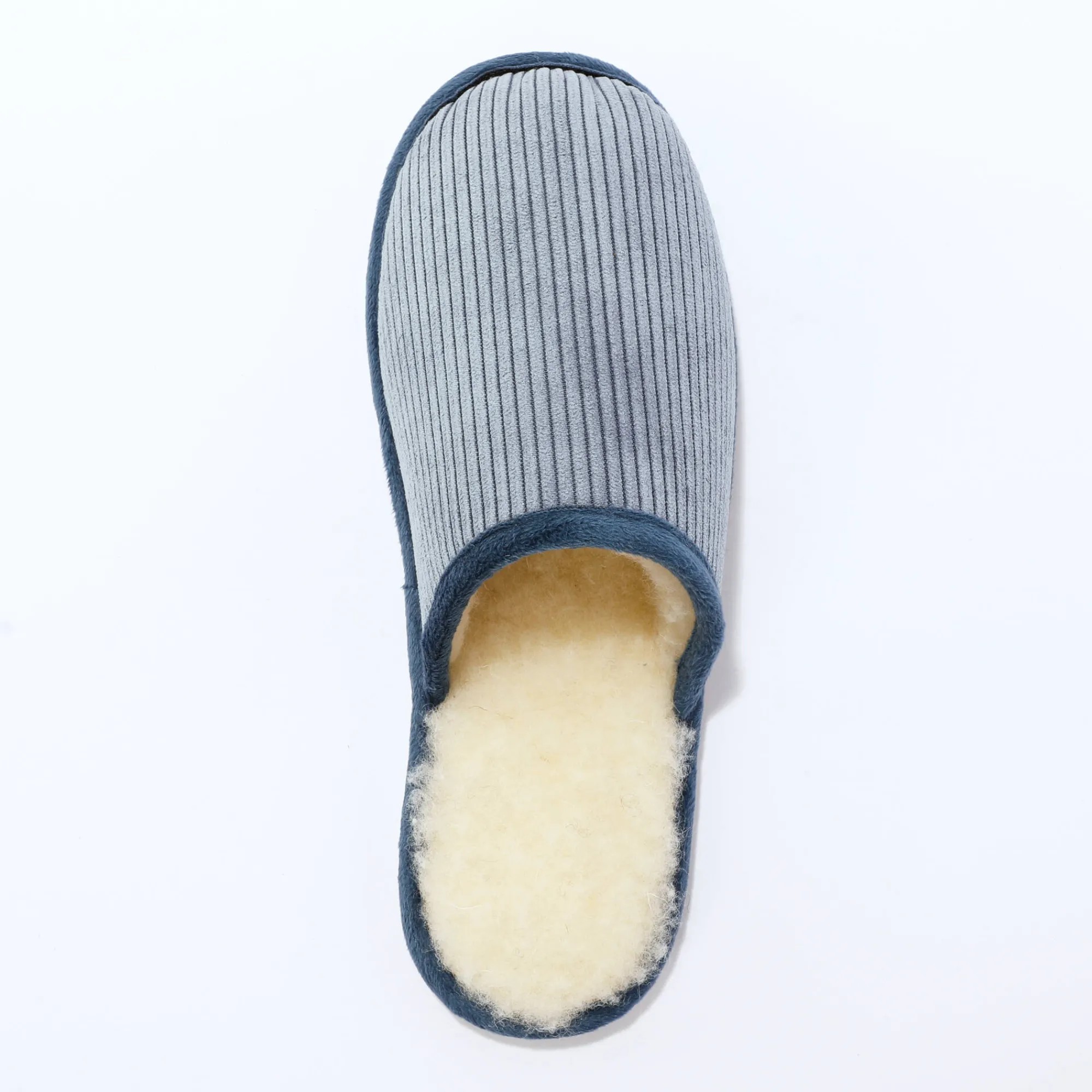 Sloffen|Sloffen<Blancheporte Pantoffelmuiltjes in velours jeansblauw