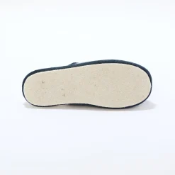 Sloffen|Sloffen<Blancheporte Pantoffelmuiltjes in velours jeansblauw
