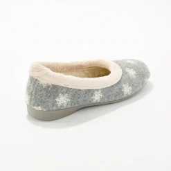 Sloffen|Sloffen<Blancheporte Pantoffels in ballerinamodel grijs