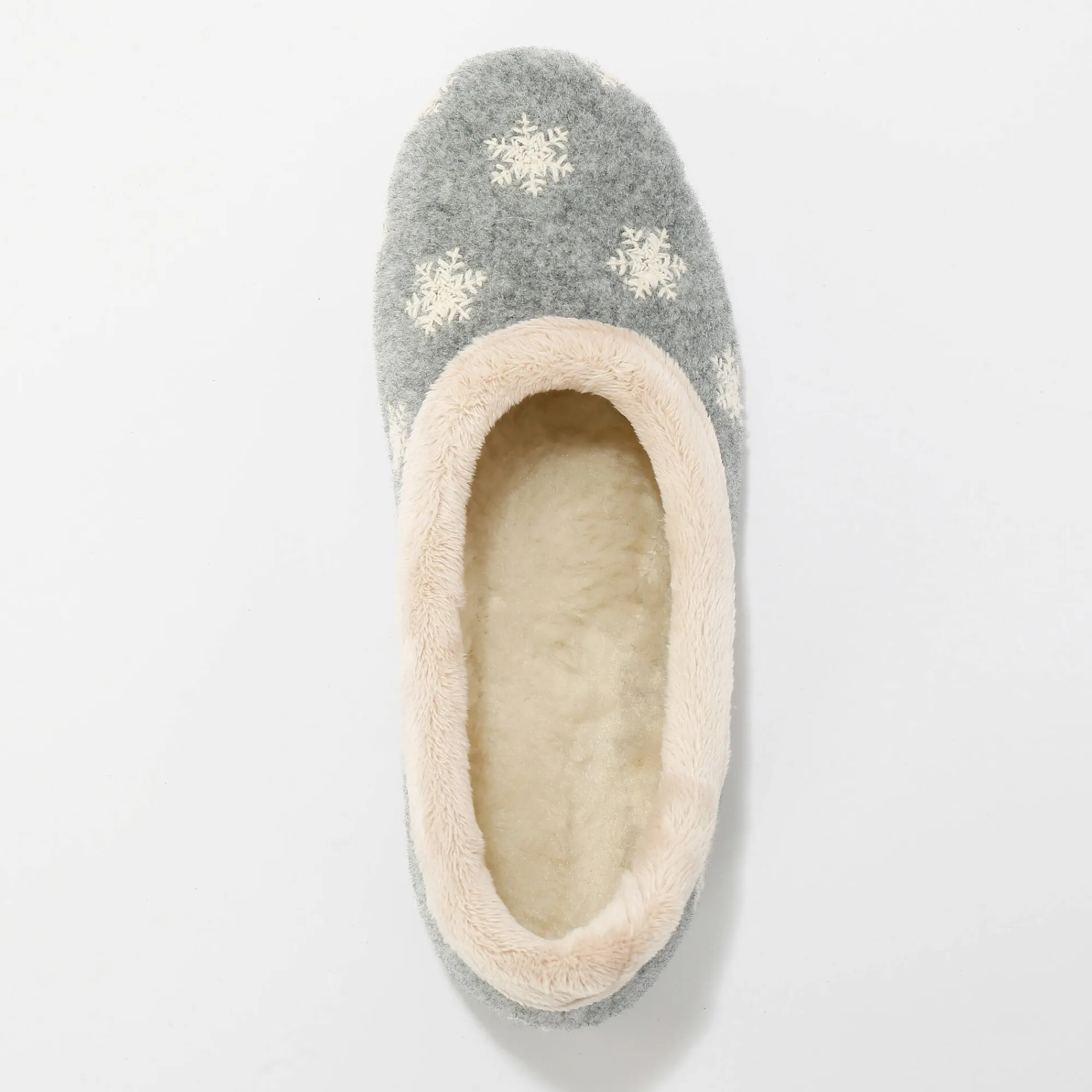 Sloffen|Sloffen<Blancheporte Pantoffels in ballerinamodel grijs