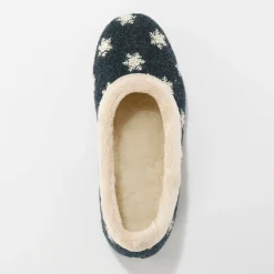 Sloffen|Sloffen<Blancheporte Pantoffels in ballerinamodel marine