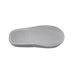 Sloffen|Sloffen<Blancheporte Pantoffels in fleece - geborduurde ster lichtgrijs