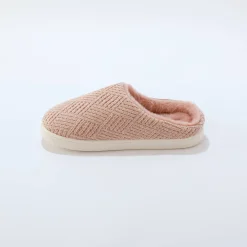 Sloffen|Sloffen<Blancheporte Pantoffels in muiltjesmodel, gevoerd roze