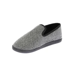Schoenen|Schoenen Heren<Dim Pantoffels met visgraatmotief donkergrijs
