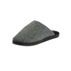 Schoenen|Schoenen Heren<Dim Pantoffels met visgraatmotief donkergrijs