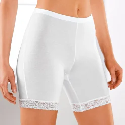 Body En Panty<Blancheporte Pantybroekje in katoen en kant - set van 2 wit