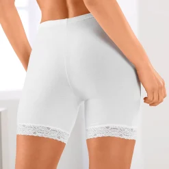 Body En Panty<Blancheporte Pantybroekje in katoen en kant - set van 2 wit