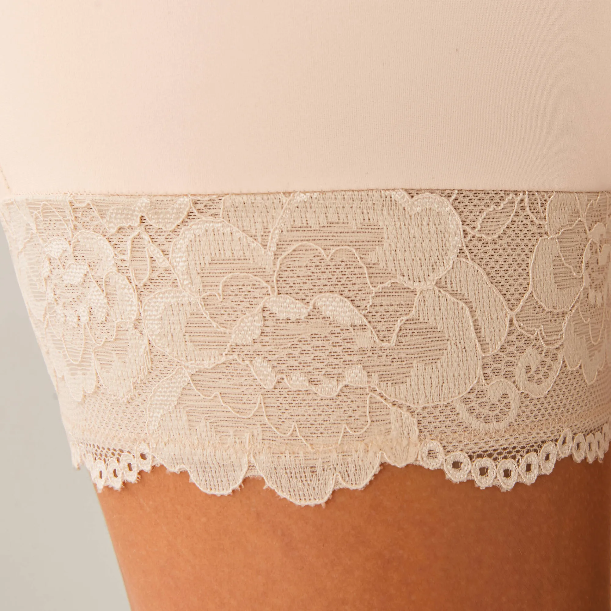Feestelijke Lingerie|Body En Panty<Blancheporte Pantybroekje in microvezel en kant - modellerend huidkleur