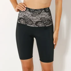 Feestelijke Lingerie|Body En Panty<Blancheporte Pantybroekje in microvezel en kant - gladmakend zwart
