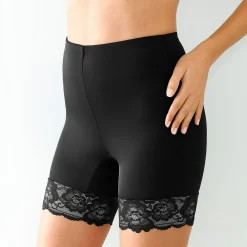 Feestelijke Lingerie|Body En Panty<Blancheporte Pantybroekje in microvezel en kant - modellerend zwart