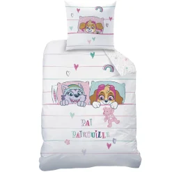 Bedlinnenset Kids|Delige Bedlinnenset<Patpatrouille Pat'Patrouille katoenen set bedlinnen wit