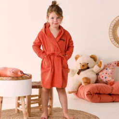 Badjas|Badjas Kids<Colombine des petits Personaliseerbare "vos" kinderbadjas met kap, katoenen badstof - 340 g/m² saffraangeel