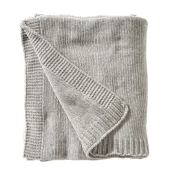 Plaid<Blancheporte Plaid in chenille grijs