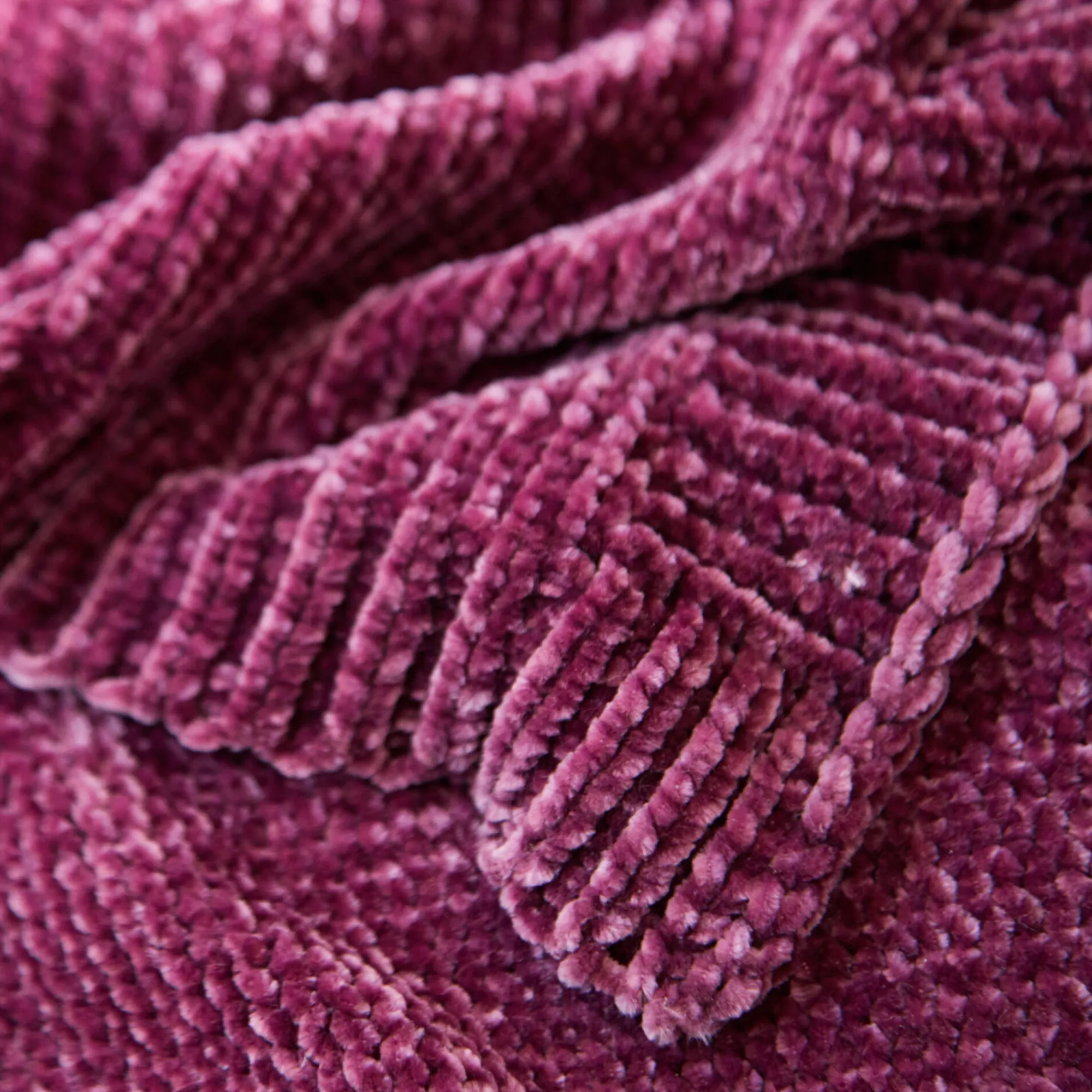 Plaid<Blancheporte Plaid in chenille vijgenkleur