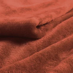 Plaid<Blancheporte Plaid in fleece, pluchen touch terracotta