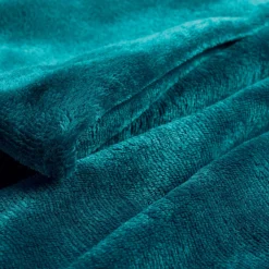 Plaid<Blancheporte Plaid in fleece, pluchen touch eendenblauw