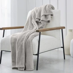 Plaid<Blancheporte Plaid in honingraatfleece beige