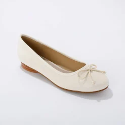 Ballerina's|Schoenen<Blancheporte Platte ballerina's crème