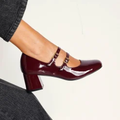 Feestelijke Schoenen|Ballerina's<Blancheporte Platte ballerina's in microvezel bordeaux