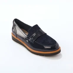 Derby's En Mocassins|Schoenen<Blancheporte Platte ballerina's in microvezel marine