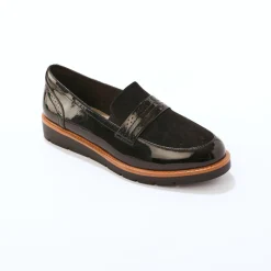 Derby's En Mocassins|Schoenen<Blancheporte Platte ballerina's in microvezel zwart