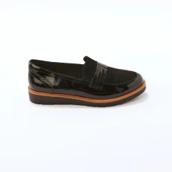 Derby's En Mocassins|Schoenen<Blancheporte Platte ballerina's in microvezel zwart