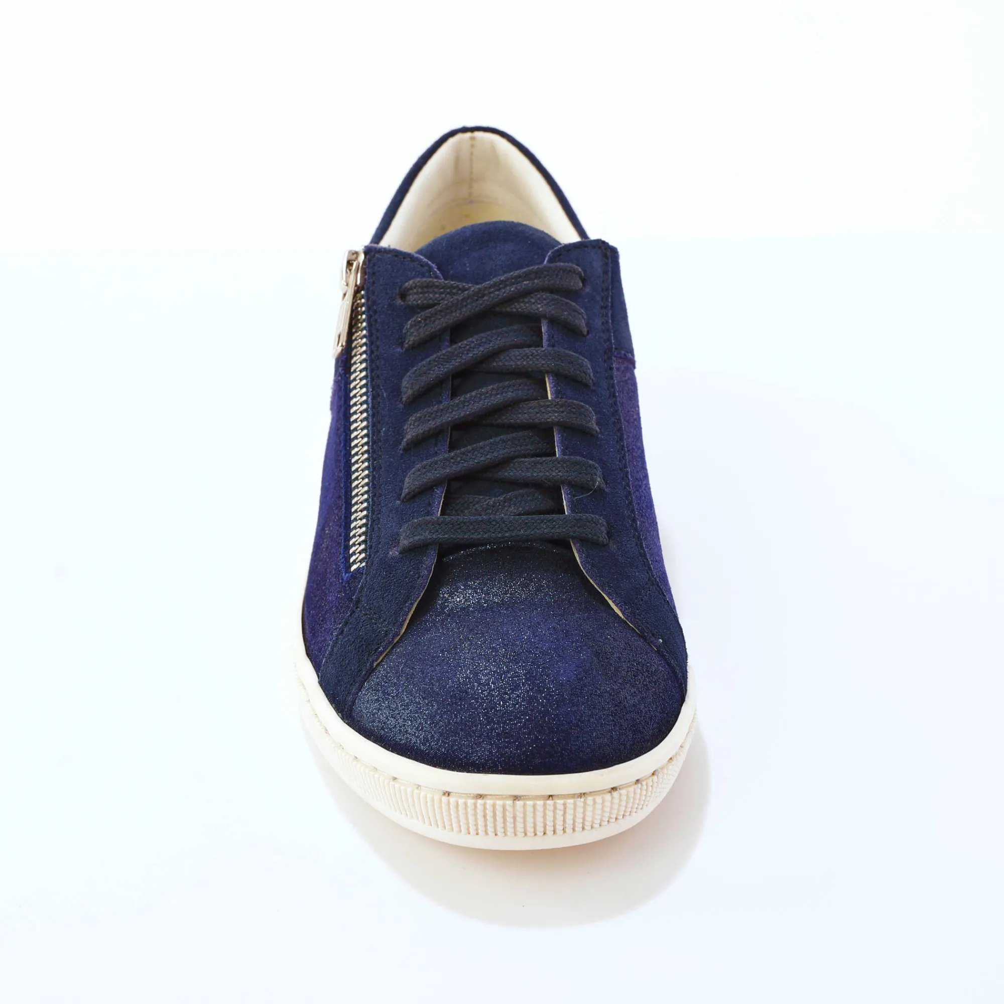 Baskets En Sneakers|Schoenen<Blancheporte Platte ballerina's in microvezel marine