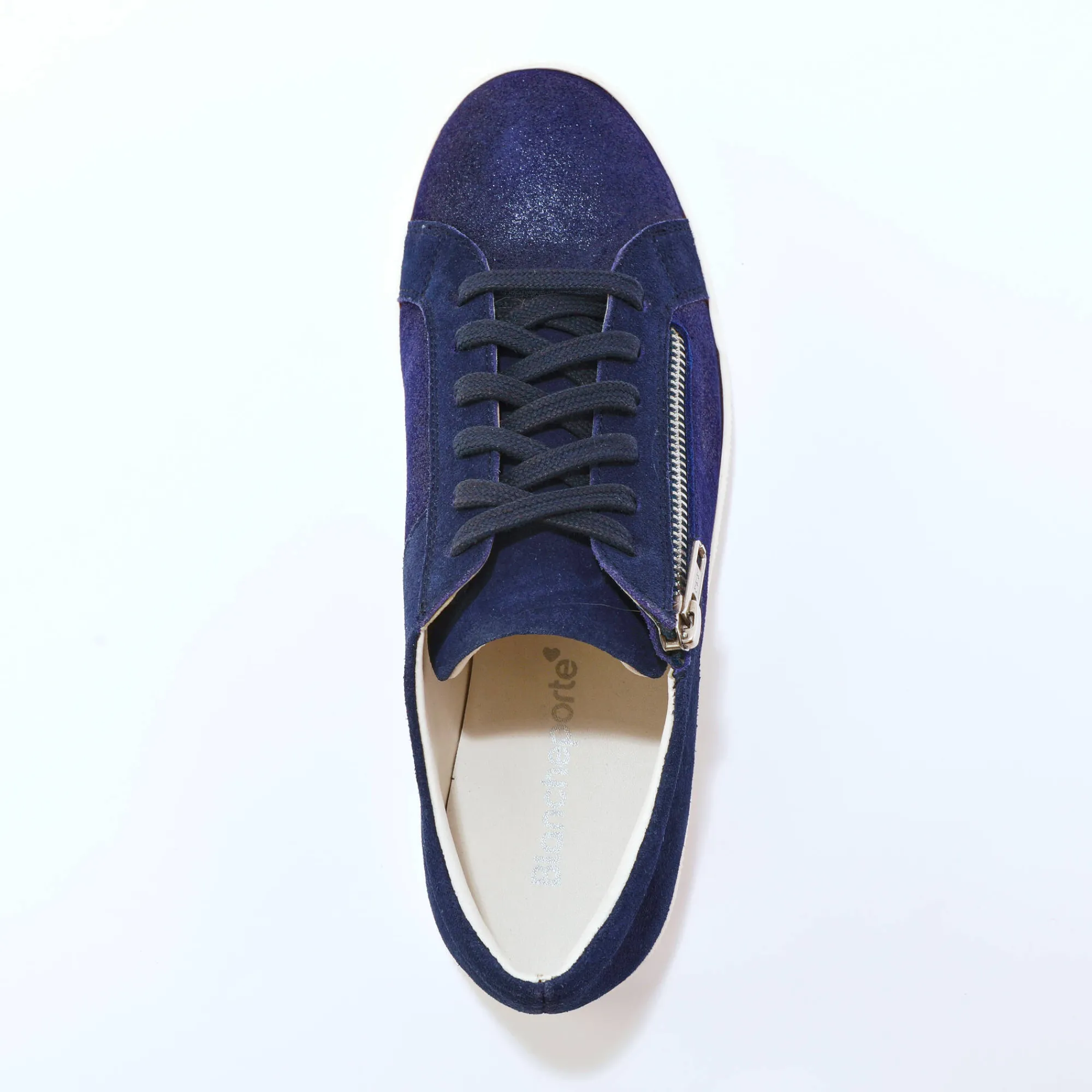 Baskets En Sneakers|Schoenen<Blancheporte Platte ballerina's in microvezel marine