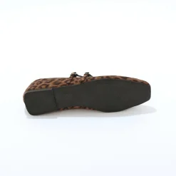 Ballerina's|Schoenen<Blancheporte Platte ballerina's, luipaardmotief bruin / zwart