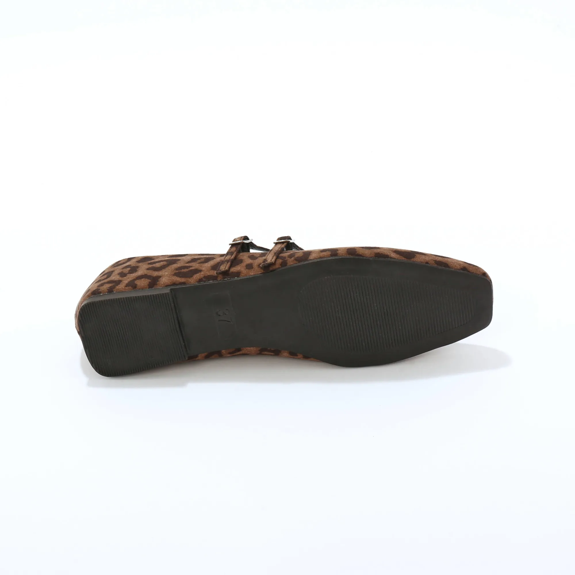 Ballerina's|Schoenen<Blancheporte Platte ballerina's, luipaardmotief bruin / zwart