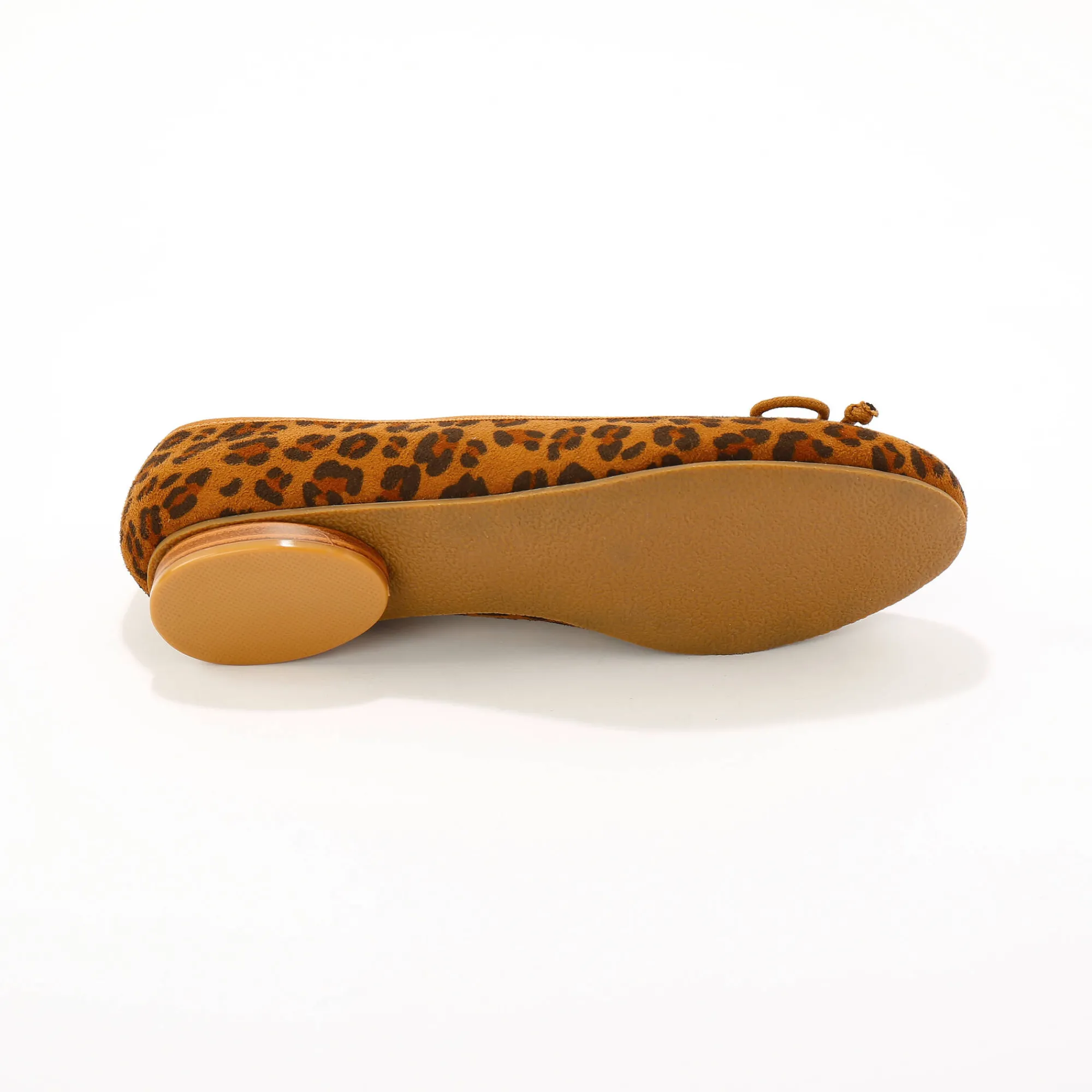Feestelijke Schoenen|Ballerina's<Blancheporte Platte ballerina's met luipaardprint beige / zwart