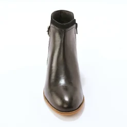 Bottines En Boots|Schoenen<Blancheporte Platte boots in leer zwart