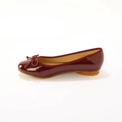 Feestelijke Schoenen|Ballerina's<Blancheporte Platte muiltjes in leer - zwart bordeaux