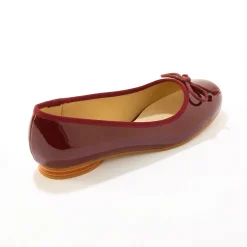 Feestelijke Schoenen|Ballerina's<Blancheporte Platte muiltjes in leer - zwart bordeaux