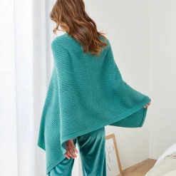 Peignoir En Kamerjas<Blancheporte Poncho in tricot celadon