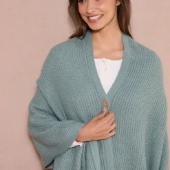 Peignoir En Kamerjas<Blancheporte Poncho in tricot kaki
