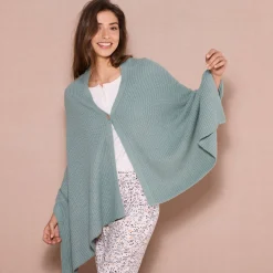 Peignoir En Kamerjas<Blancheporte Poncho in tricot kaki