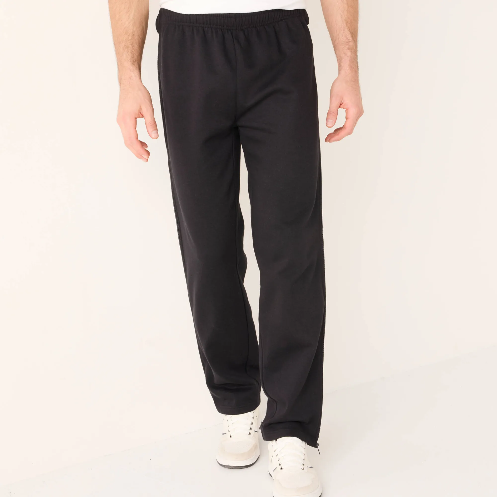Broek<Blancheporte Praktische joggingbroek, ritsen opzij zwart