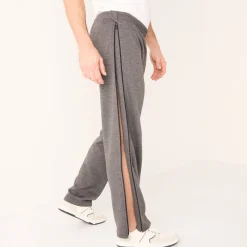 Broek<Blancheporte Praktische joggingbroek, ritsen opzij antraciet
