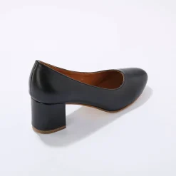 Feestelijke Schoenen|Pumps<Blancheporte Pumps in glad leer met ronde neus zwart