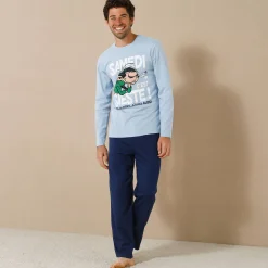 Pyjama En Kamerjas<Blancheporte Pyjama Gaston Lagaffe® jeansblauw / marine