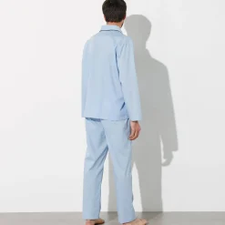 Pyjama En Kamerjas<Blancheporte Pyjama in effen popeline van polyester/katoen lichtblauw