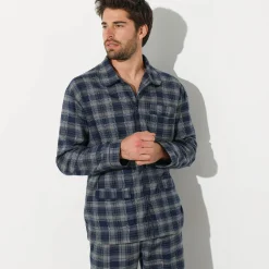 Pyjama En Kamerjas<Blancheporte Pyjama in geruit flanel grijs