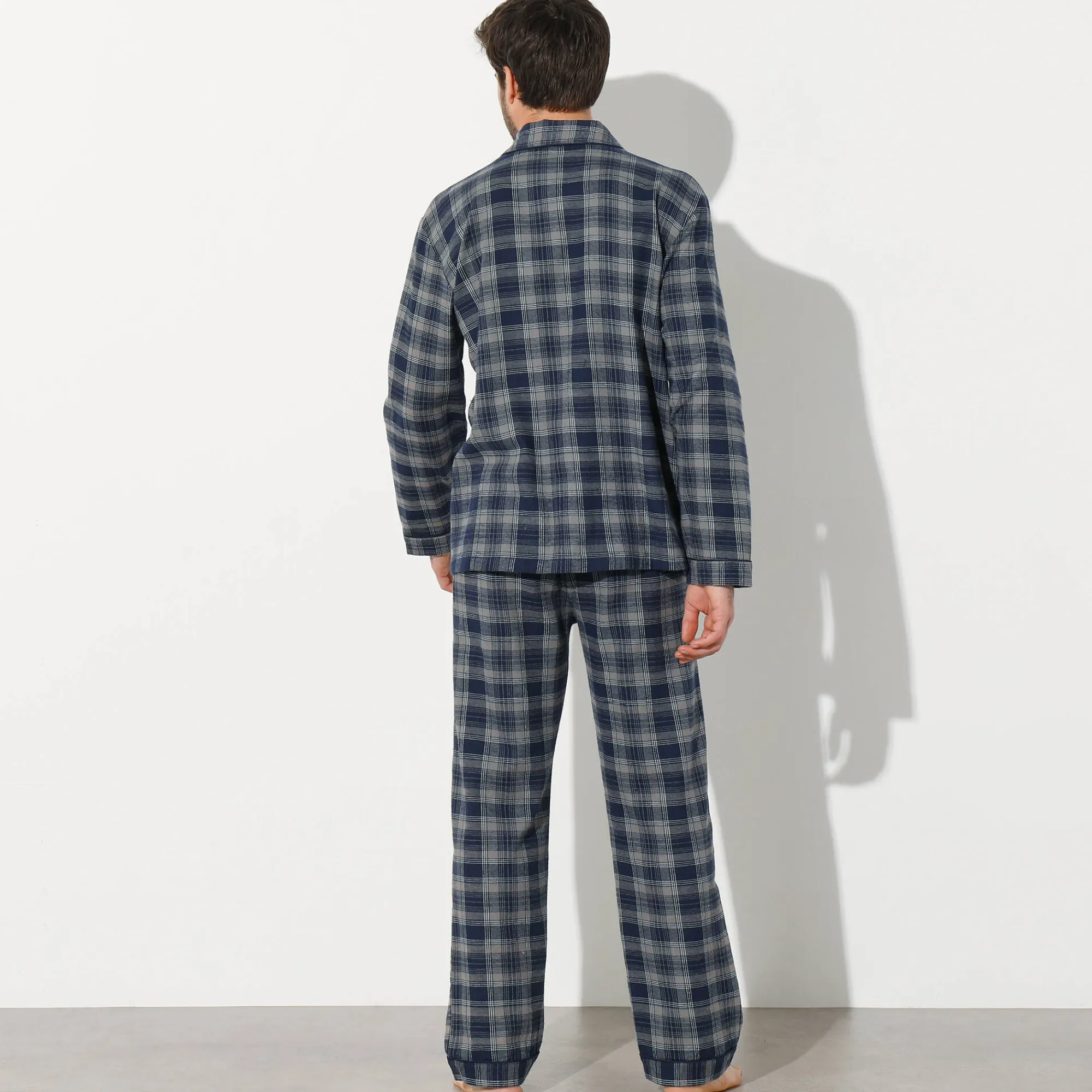 Pyjama En Kamerjas<Blancheporte Pyjama in geruit flanel grijs