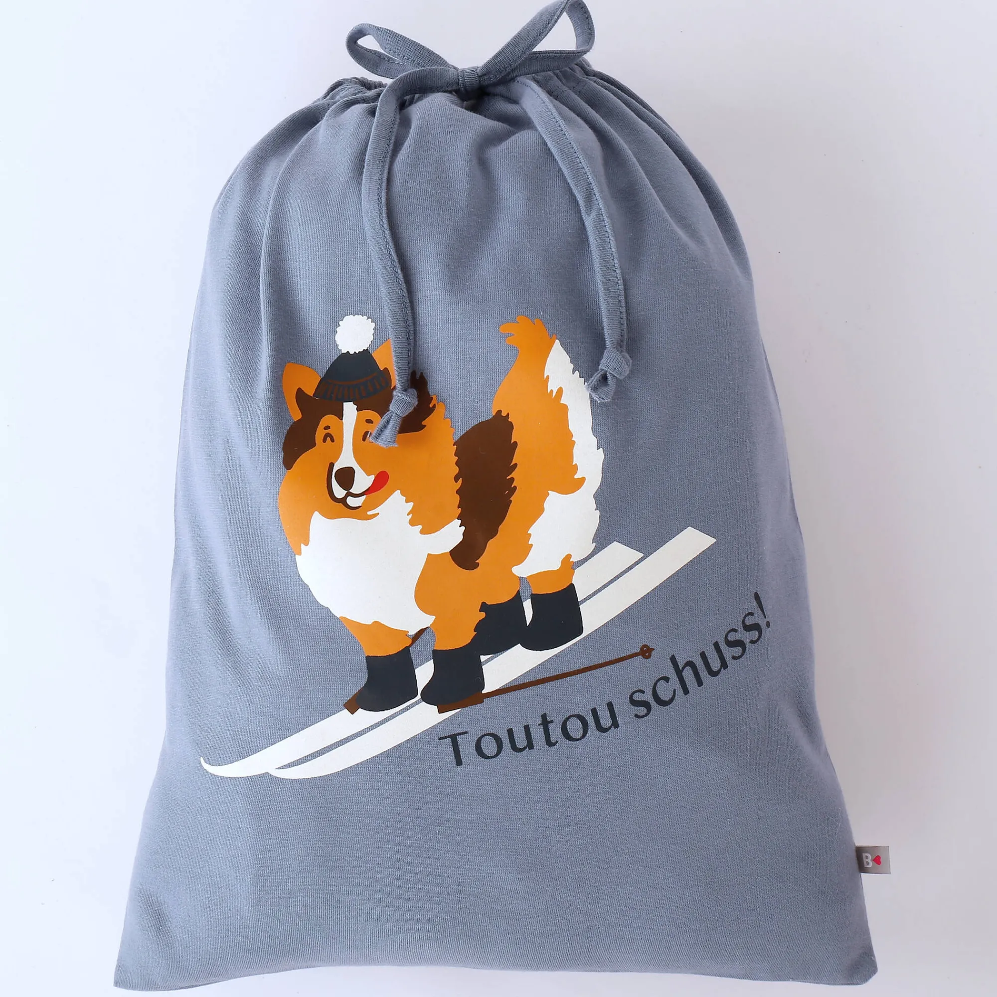 Pyjama<Blancheporte Pyjama met "chien Toutou schuss" print - bijpassend tasje gratis blauw