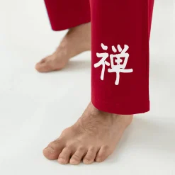 Pyjama En Kamerjas<Blancheporte Pyjama met lange mouwen en bamboemotief ecru / bordeaux