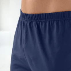Pyjama En Kamerjas<Blancheporte Pyjama met lange mouwen en bamboemotief ecru / indigo