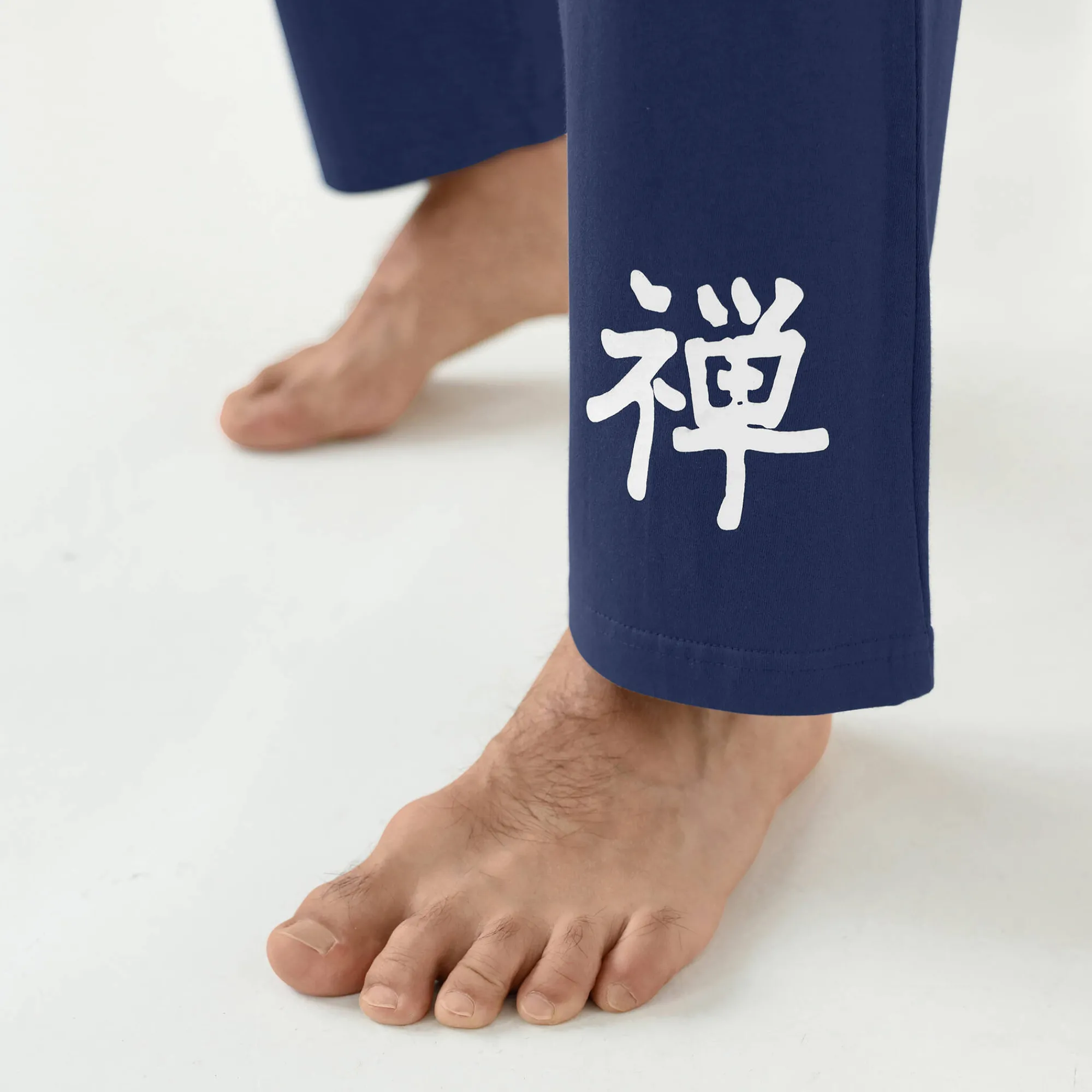 Pyjama En Kamerjas<Blancheporte Pyjama met lange mouwen en bamboemotief ecru / indigo