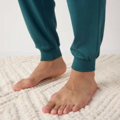 Pyjama En Kamerjas<Blancheporte Pyjama met lange mouwen, Marmotte blauw / groen