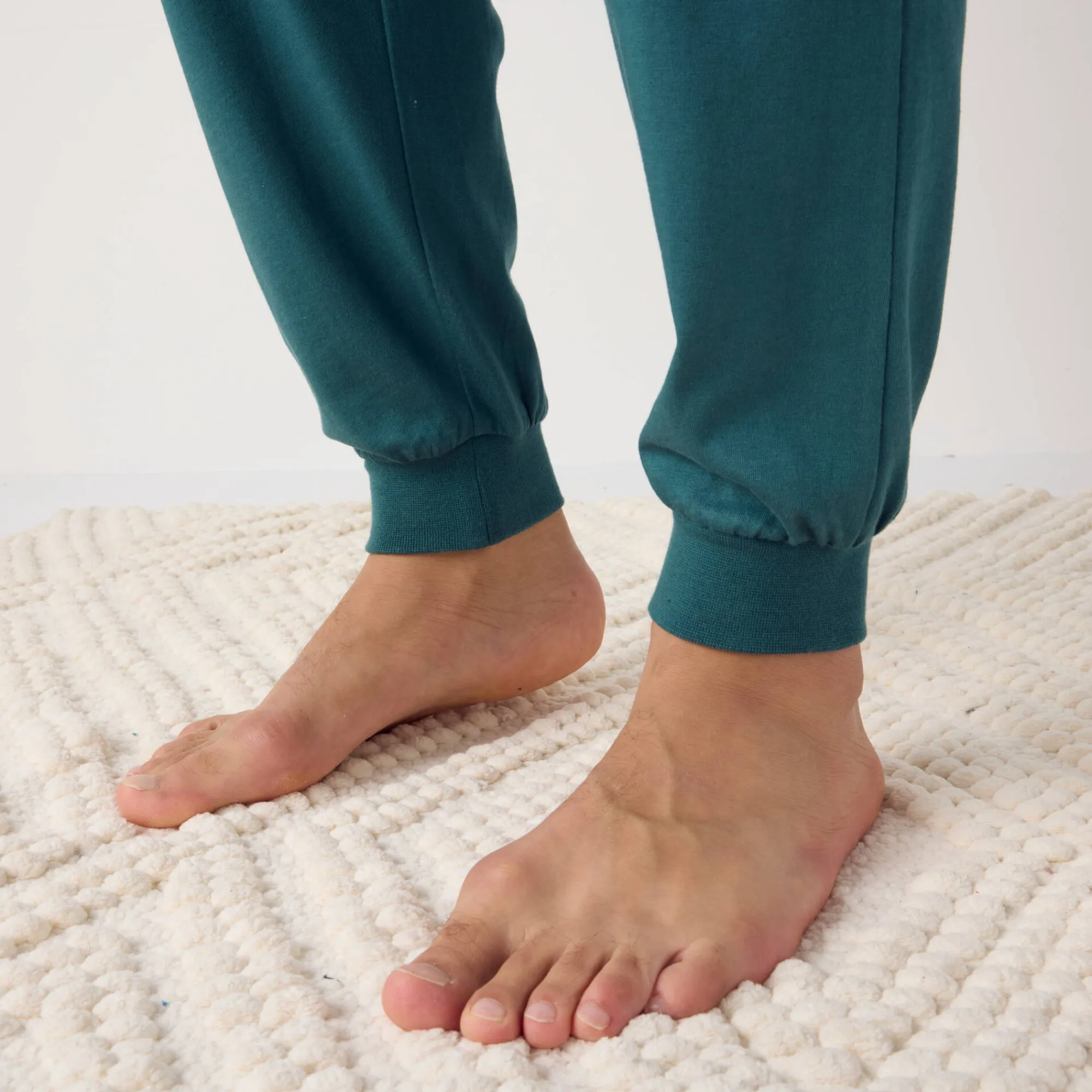 Pyjama En Kamerjas<Blancheporte Pyjama met lange mouwen, Marmotte blauw / groen